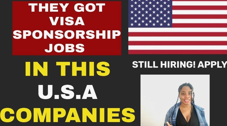 Visa Sponsorship Jobs in USA